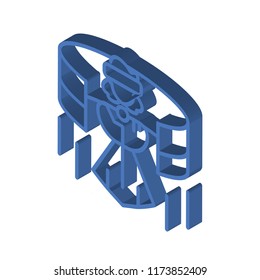 Virtual reality isometric left top view 3D icon
