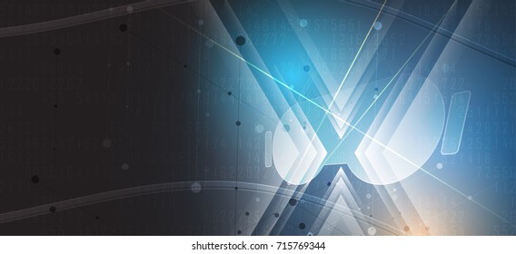 virtual reality in life future technology abstract background