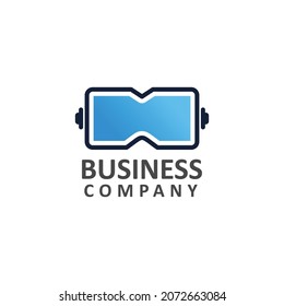 virtual reality logo design inspiration, technology logo vector