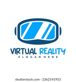 Virtual Reality logo design Template. Creative Virtual Reality logo vector illustration.