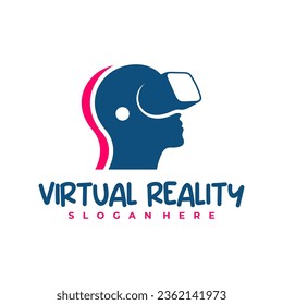 Virtual Reality logo design Template. Creative Virtual Reality logo vector illustration.