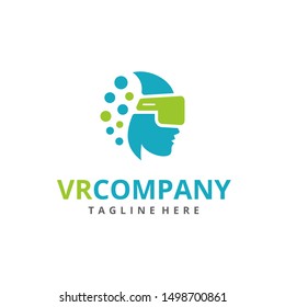 Virtual Reality Logo Design Vector