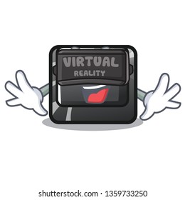 Virtual reality mascot toy home button attached computer