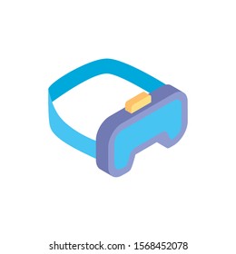 virtual reality mask isolated icon