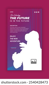 Virtual Reality Metaverse Event Online Training Social Media Post or VR Workshop Online Post Design, VR 3D Game Online Training Session Web Post Template, VR Playground Schedule Social Media Template