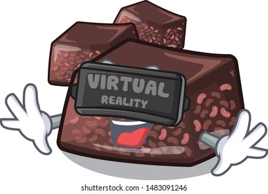 Virtual reality mizuyoukan cartoon chill in the fridge