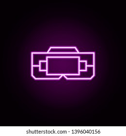 virtual reality neon icon. Elements of internet things set. Simple icon for websites, web design, mobile app, info graphics