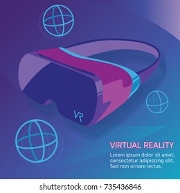 Virtual Reality Neon Poster