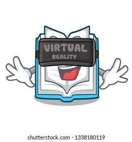 Virtual Reality Opened Book In The Shape Mascot