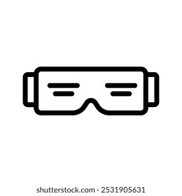 Virtual reality outline icon illustration