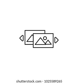virtual reality outline icon. virtual reality vector illustration on white background. Element for Virtual reality design and web