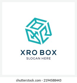 Virtual Reality OXR Logo Design Template