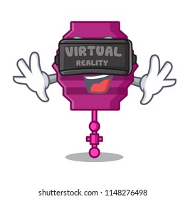 Virtual reality paper lantern mascot cartoon