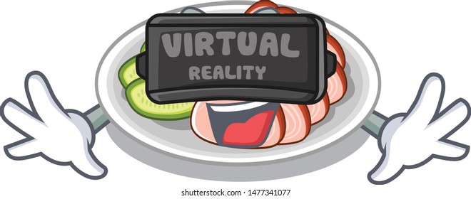 Virtual reality peking dunking fried in mascot pan