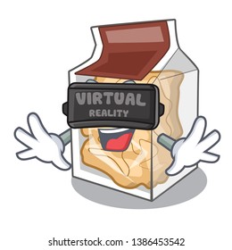 Virtual reality pork rinds in the mascot shape