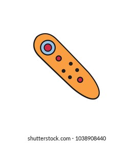 Virtual reality remote control icon, cartoon style
