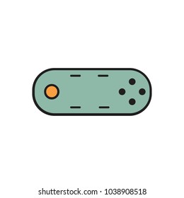 Virtual reality remote control icon, cartoon style