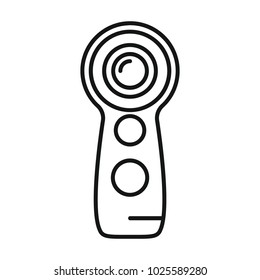 Virtual reality remote control outline icon. remote control vector illustration on white background. Element for Virtual reality design and web
