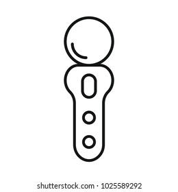 Virtual reality remote control outline icon. remote control vector illustration on white background. Element for Virtual reality design and web