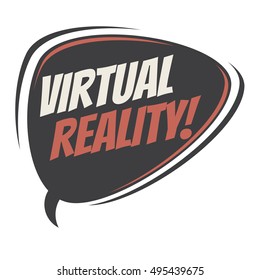 globo de voz retro de realidad virtual