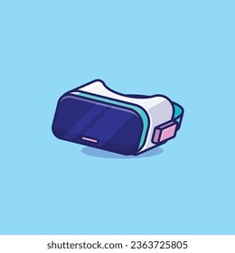 Virtual reality simple cartoon vector illustration electronic devices concept icon isolated