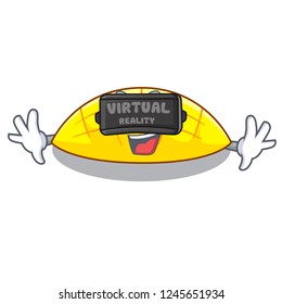 Virtual reality slice mang on the caharacter shape