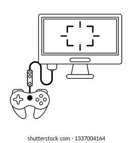 Virtual reality technology in black and white