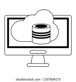 Virtual reality technology in black and white