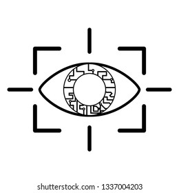 virtual reality technology in black and white