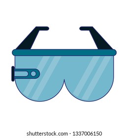 virtual reality technology blue lines
