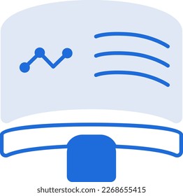 Colección de iconos de la tecnología de realidad virtual con estilo de contorno azul. Concepto, digital, datos, abstracto, red, internet, tecnología. Ilustración vectorial
