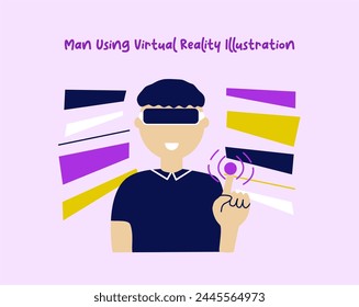 Virtual Reality technology, learning, shopping and gaming. People collection of scenes in flat design. Cyberspace vector illustration for blogging, website, mobile app, promotional materials.