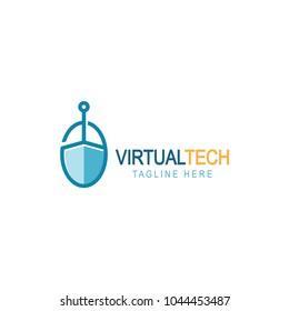 Virtual Reality technology Logo Template