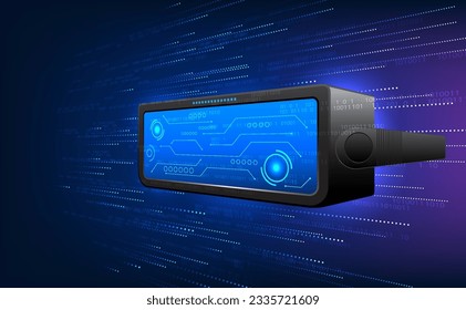 Virtual Reality technology VR glasses that load technology data into the world of MetaVerse. It is a technology that creates a virtual environment that is also used to communicate and entertain.