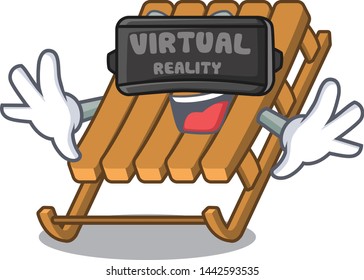 Virtual reality toy ice sled in cartoon shape