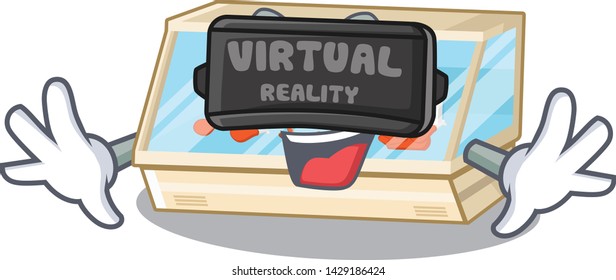 Virtual reality trade counter isolated in the character