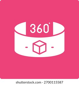 Ícone do vetor de Realidade Virtual. Pode ser usado para impressão, aplicativos móveis e da Web.