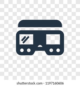 Virtual reality vector icon isolated on transparent background, Virtual reality transparency logo concept