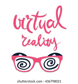 Virtual reality. Vector illustration
