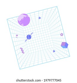 virtual reality. Vector illustration that is easy to edit.