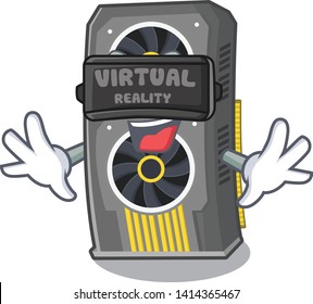 Virtual reality video graphics card character