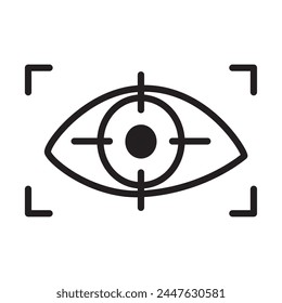 virtual reality vision isolated icon