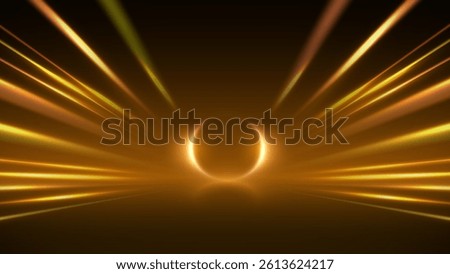 Virtual Reality VR background with zoom effect. Illustration of spreading lines shiny effects for ecommerce signs retail shopping. Abstract light rays background
