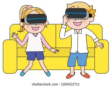 virtual reality VR A couple