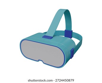 Ilustração de renderização 3d do ícone do headset de realidade virtual