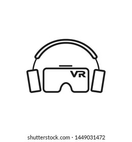Virtual reality vr icon graphic design template