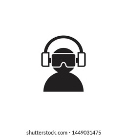 Virtual reality vr icon graphic design template