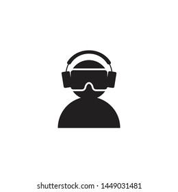 Virtual reality vr icon graphic design template