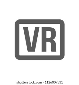 Virtual reality VR icon for web and mobile