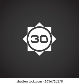 Virtual reality VR related icon on background for graphic and web design. Creative illustration concept symbol for web or mobile app.